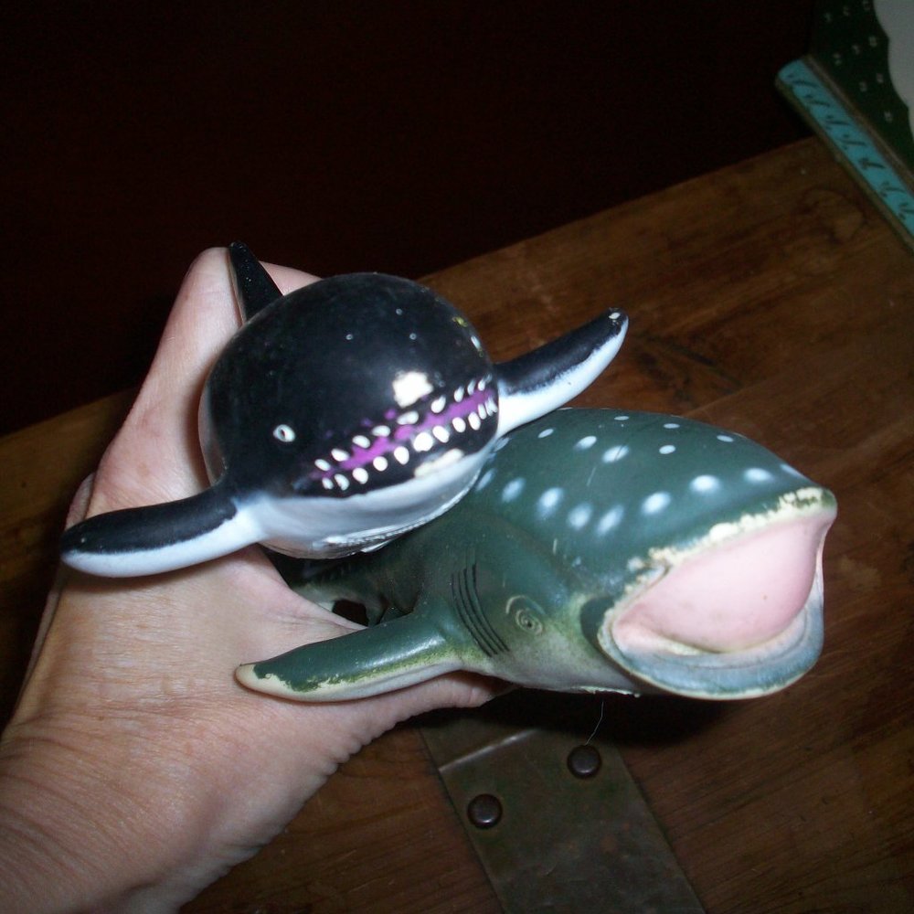 Killer Whale Whale Shark TOYI Black Orca Toy Figure Fish Ocean Sea Marine Life 8